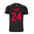 Camisola AC Milan Simon Kjær 24 Equipamento Terceiro 2021-2022 Manga Curta